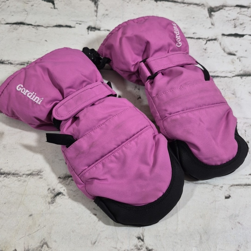 Gordini DriMax Girls Ski Gloves Size XL Zip Pockets Warm Winter Mittens